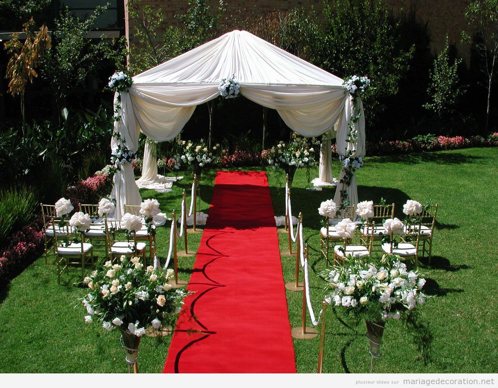 decoration mariage jardin