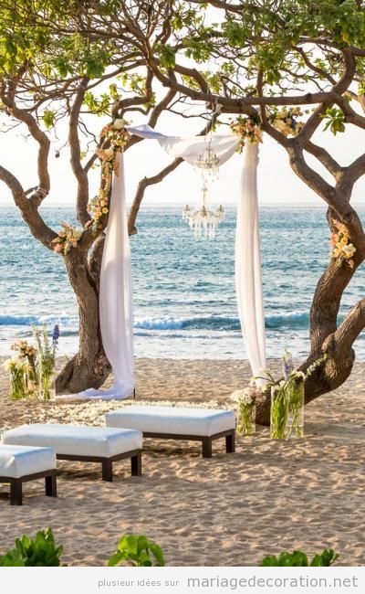 Idées pour décorer un mariage sur la plage