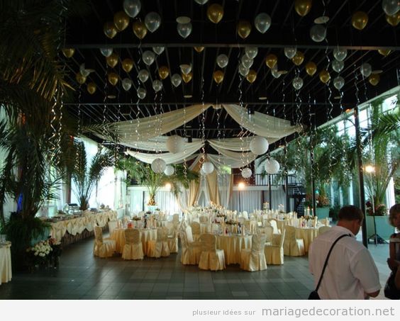 Idées décorer salle mariage avec des ballons de hélium 2